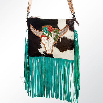 American Darling Cross Body Hair on-Genuine Leather Western Women Bag Handbag Purse |
